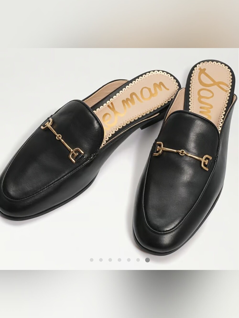 EUC SAM EDELMAN LINNIE BIT LEATHER MULE LOAFER SZ 7.5 - Picture 4 of 16
